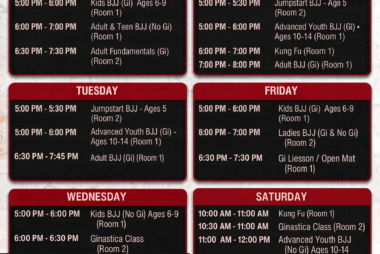Schedule